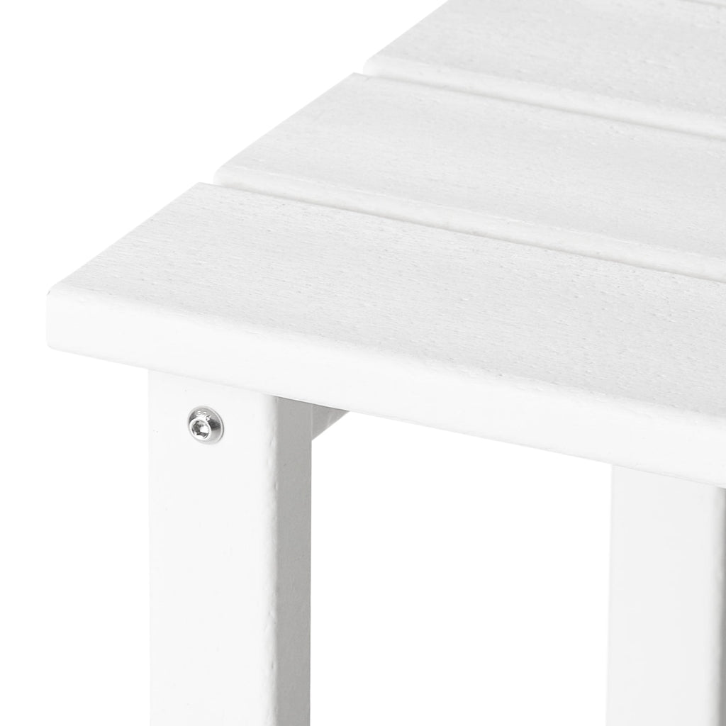 Table d'appoint carrée Polytrends Laguna en PEHD, résistante aux intempéries, pour terrasse