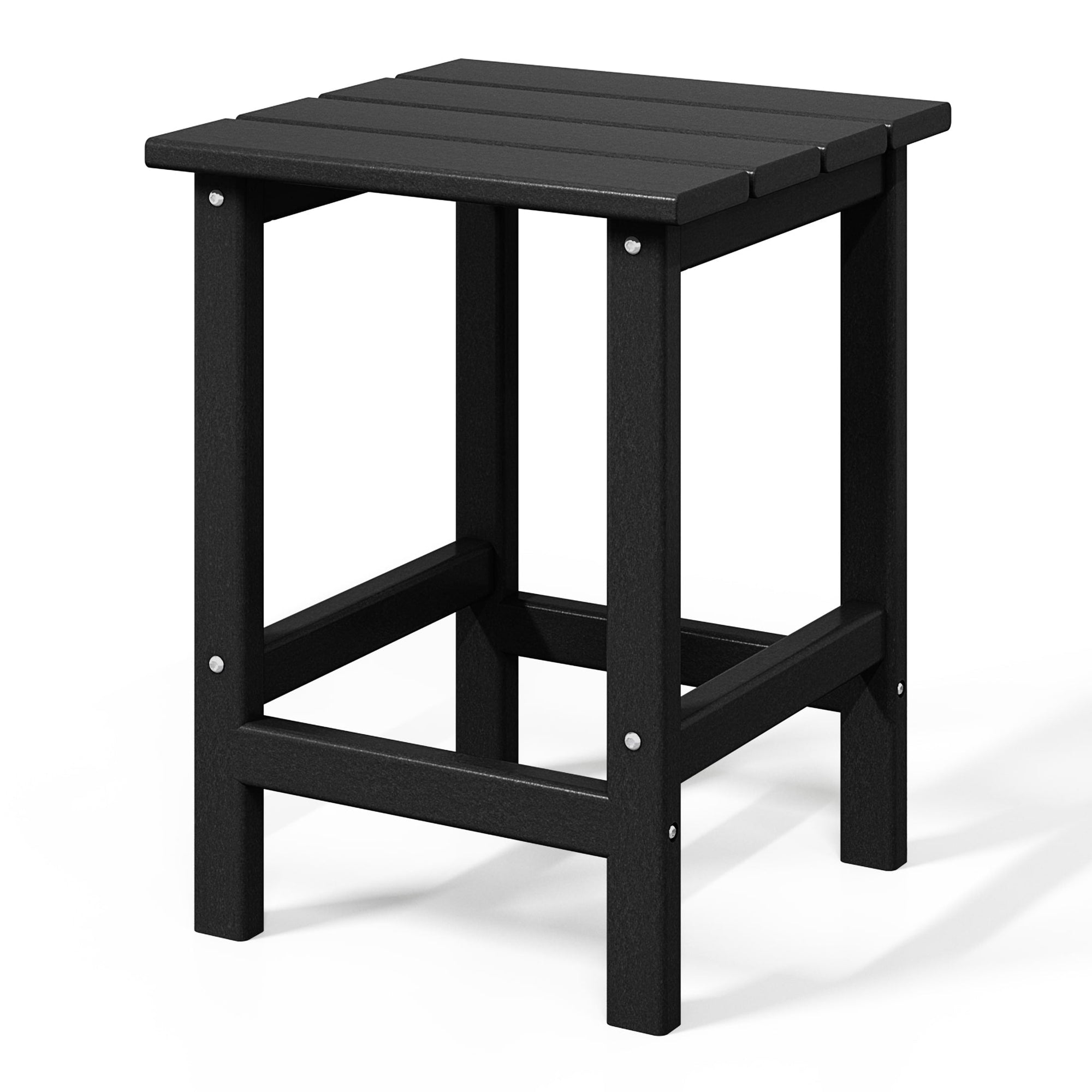Polytrends Laguna Hdpe All Weather Outdoor Patio Square Side Table