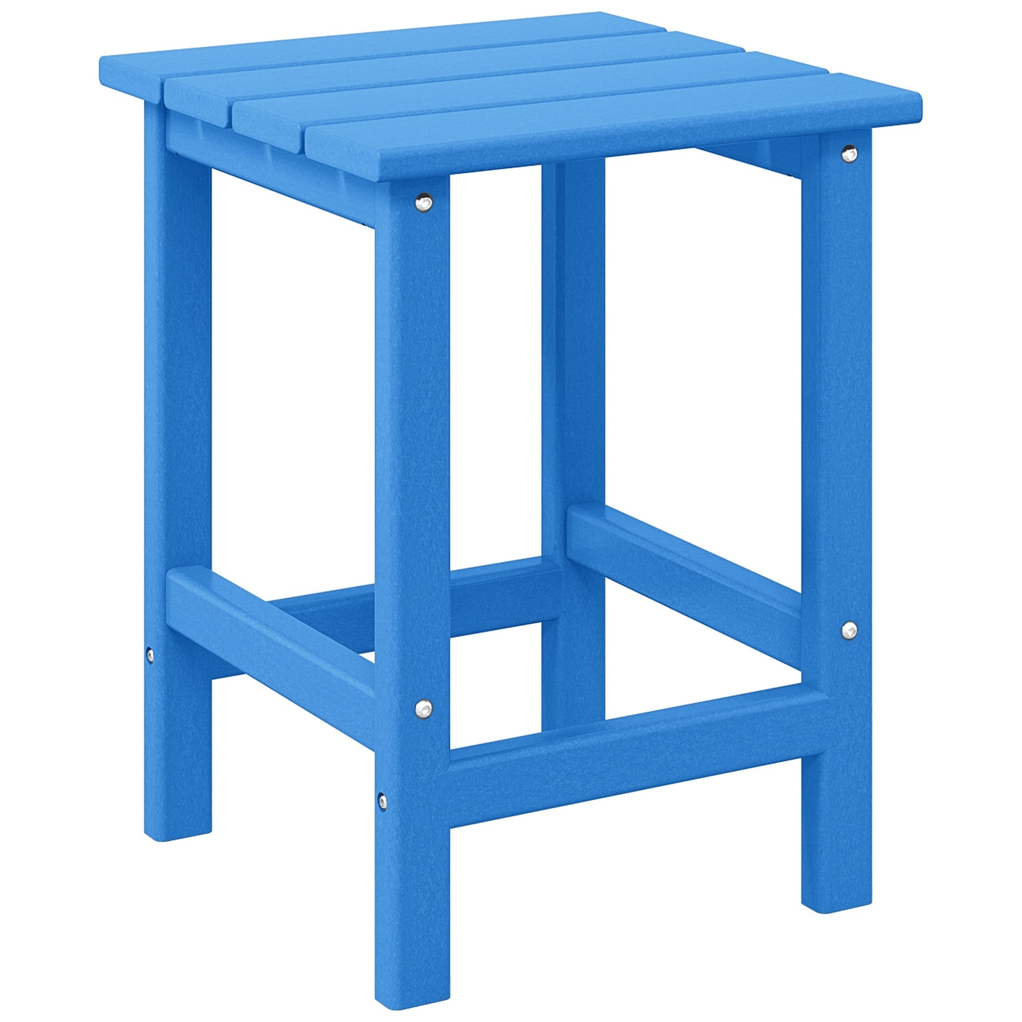 Polytrends Laguna Hdpe All Weather Outdoor Patio Square Side Table