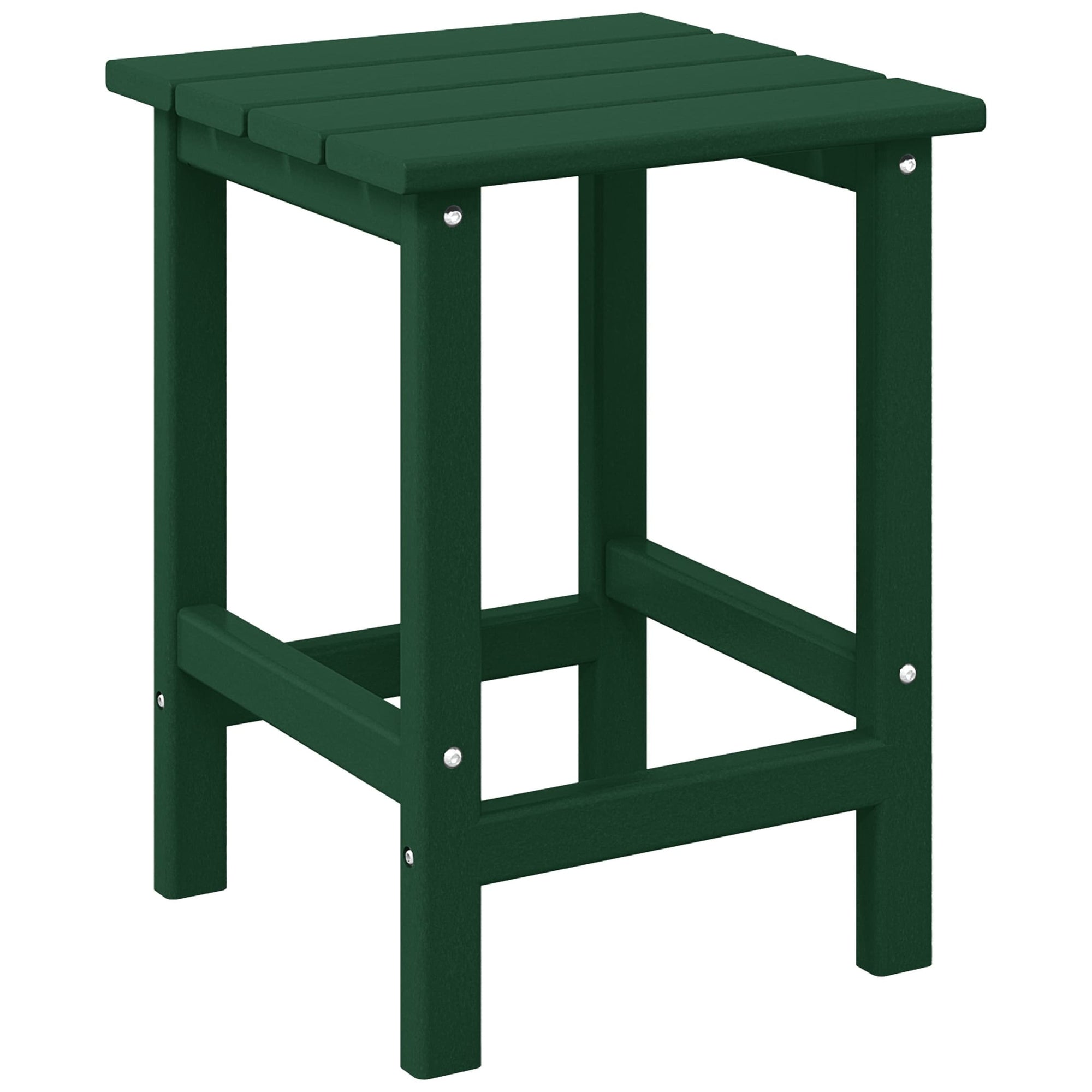 Polytrends Laguna Hdpe All Weather Outdoor Patio Square Side Table