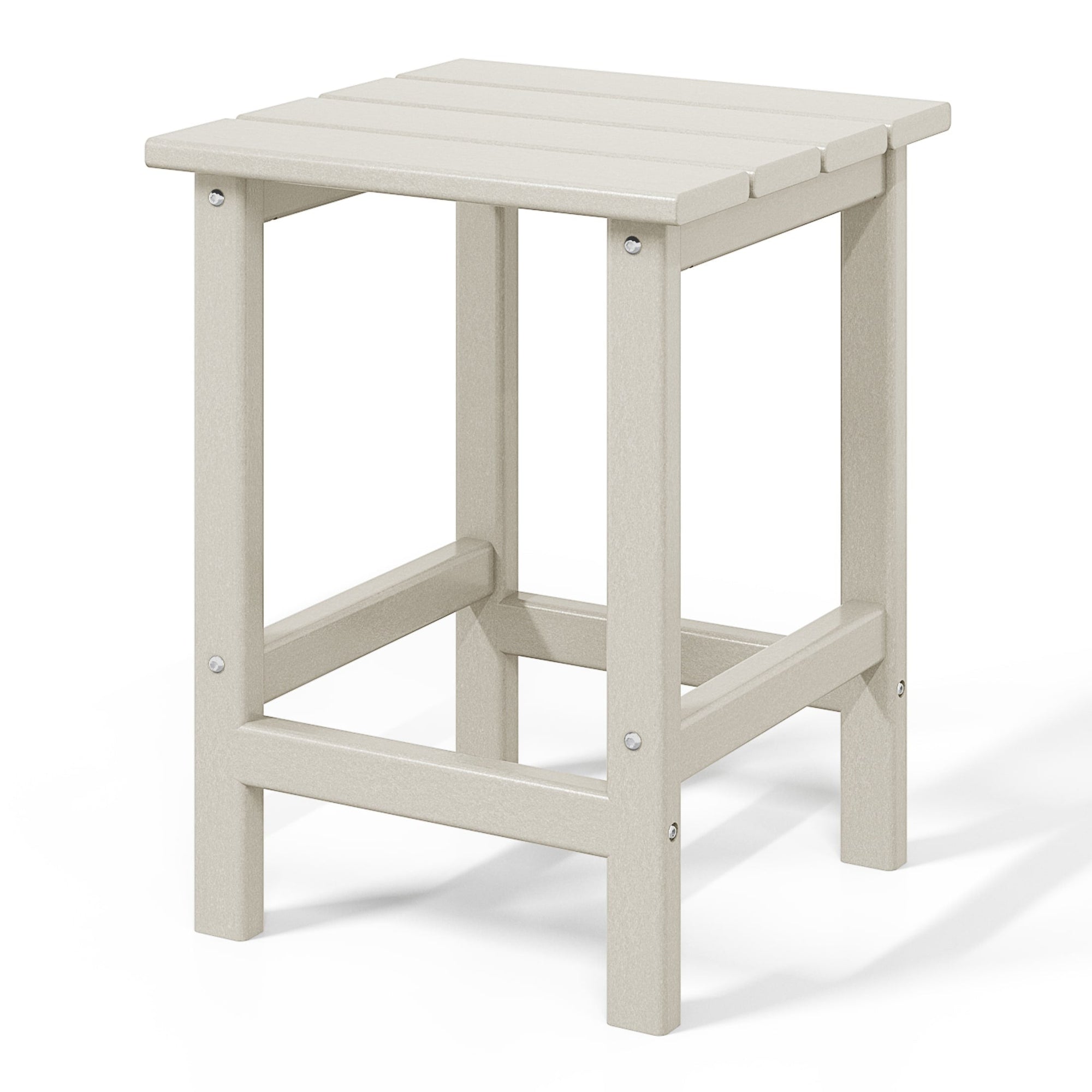 Polytrends Laguna Hdpe All Weather Outdoor Patio Square Side Table