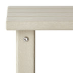 Table d'appoint carrée Polytrends Laguna en PEHD, résistante aux intempéries, pour terrasse