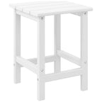 Table d'appoint carrée Polytrends Laguna en PEHD, résistante aux intempéries, pour terrasse