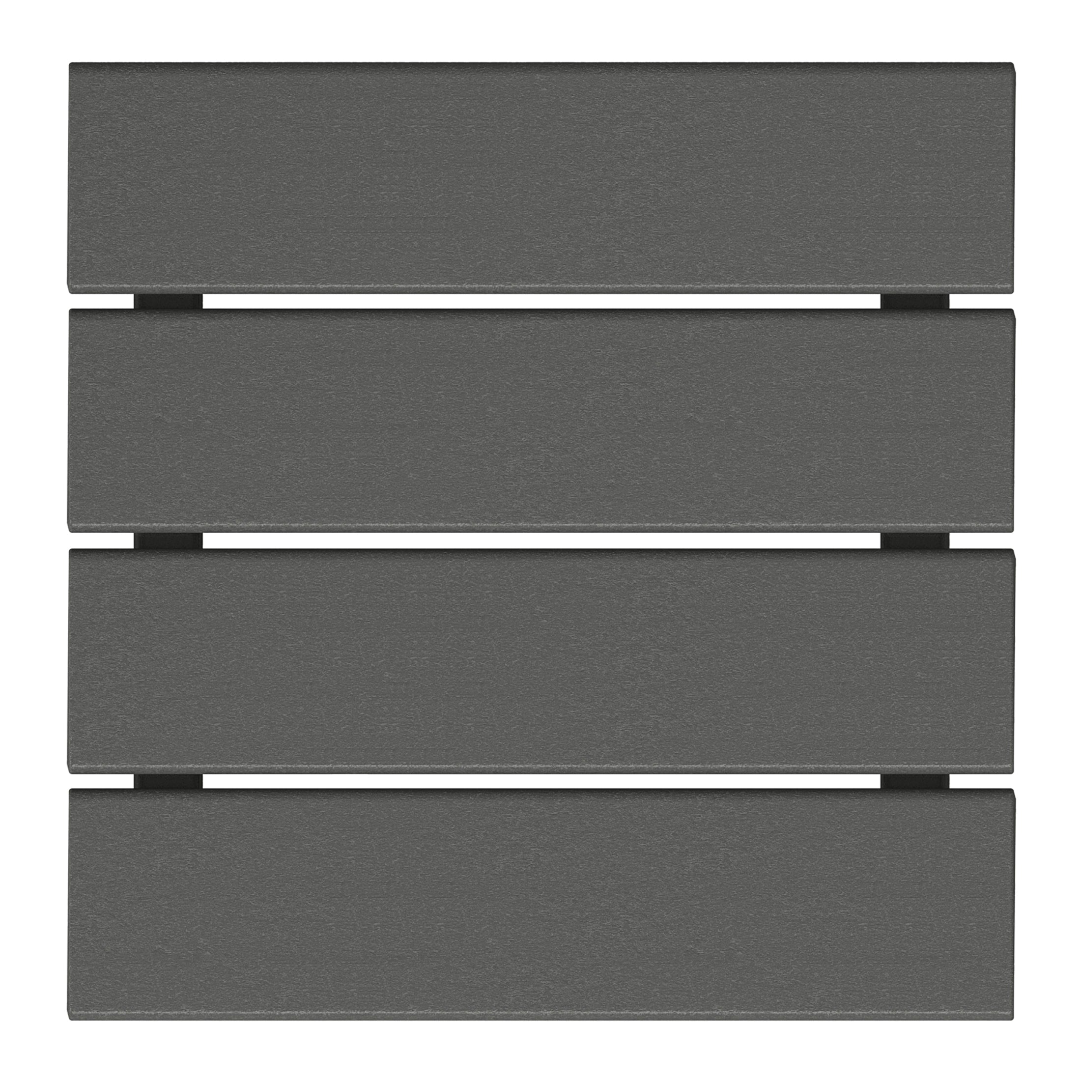 Table d'appoint carrée Polytrends Laguna en PEHD, résistante aux intempéries, pour terrasse