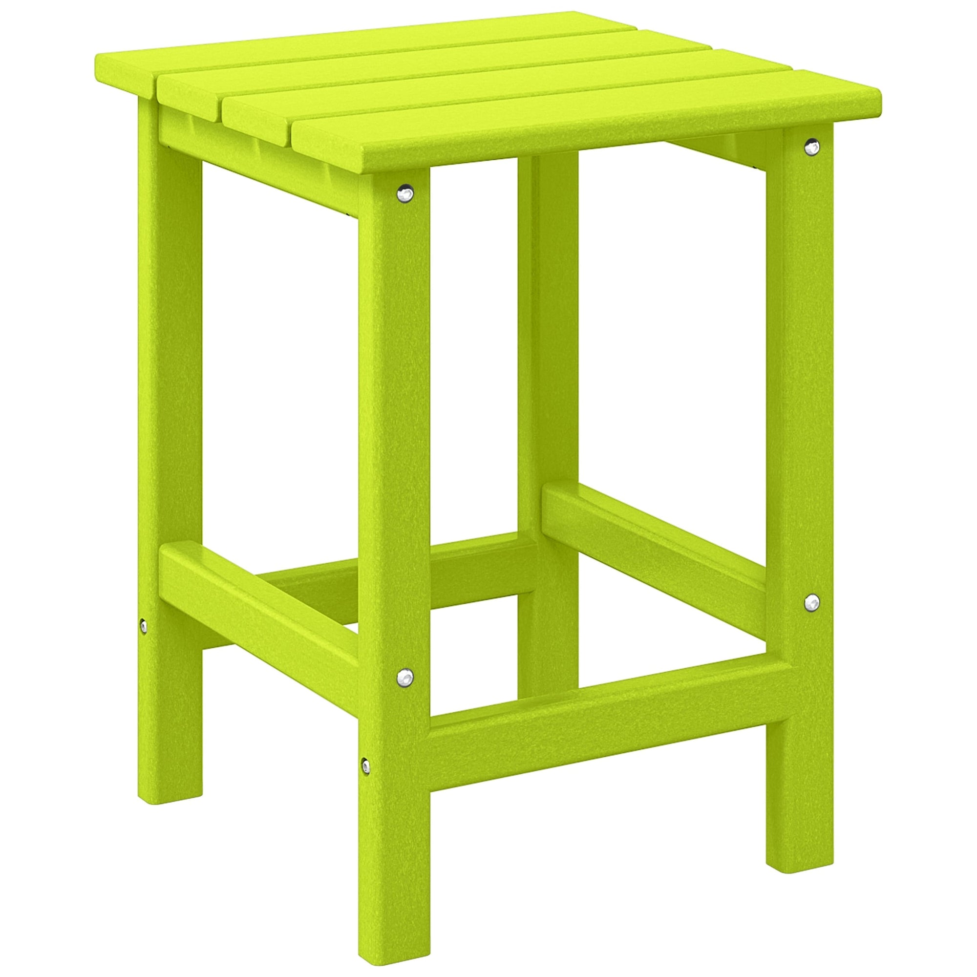 Polytrends Laguna Hdpe All Weather Outdoor Patio Square Side Table