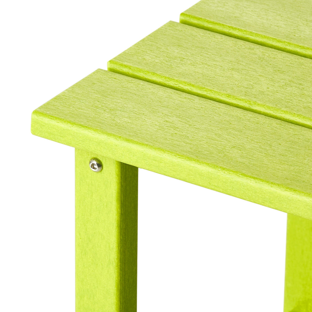 Table d'appoint carrée Polytrends Laguna en PEHD, résistante aux intempéries, pour terrasse
