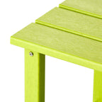 Table d'appoint carrée Polytrends Laguna en PEHD, résistante aux intempéries, pour terrasse