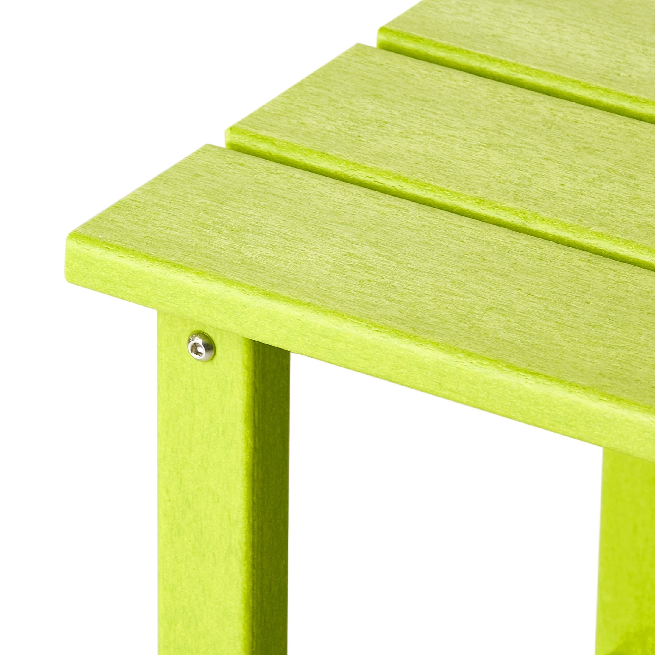 Table d'appoint carrée Polytrends Laguna en PEHD, résistante aux intempéries, pour terrasse
