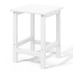 Table d'appoint carrée Polytrends Laguna en PEHD, résistante aux intempéries, pour terrasse