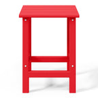 Table d'appoint carrée Polytrends Laguna en PEHD, résistante aux intempéries, pour terrasse