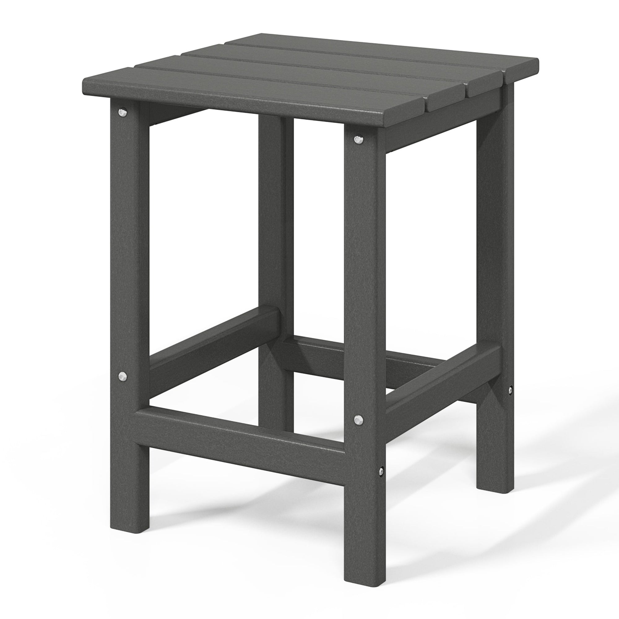 Polytrends Laguna Hdpe All Weather Outdoor Patio Square Side Table