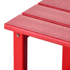 Table d'appoint carrée Polytrends Laguna en PEHD, résistante aux intempéries, pour terrasse