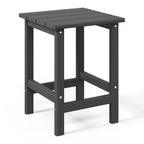 Table d'appoint carrée Polytrends Laguna en PEHD, résistante aux intempéries, pour terrasse