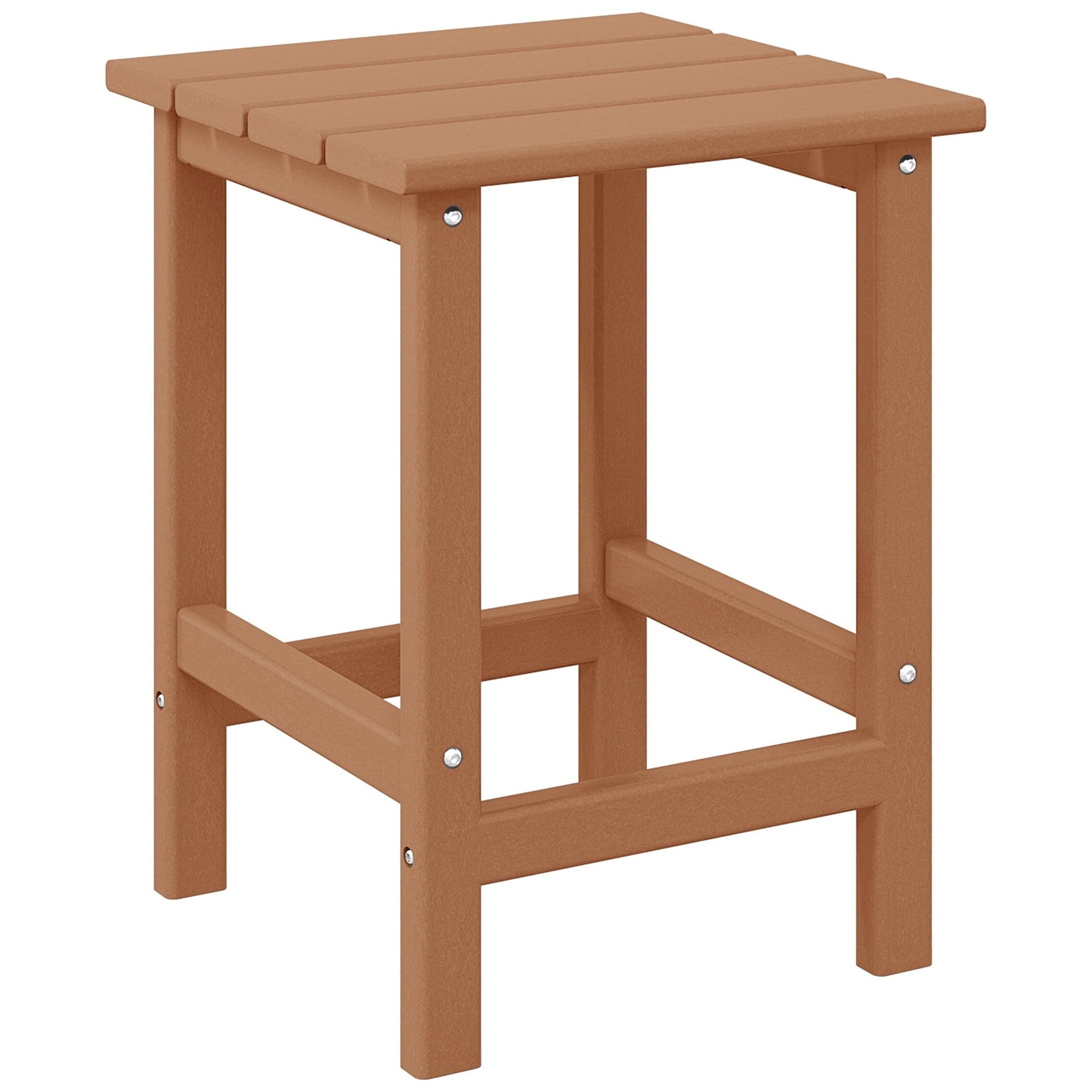 Polytrends Laguna Hdpe All Weather Outdoor Patio Square Side Table