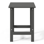 Table d'appoint carrée Polytrends Laguna en PEHD, résistante aux intempéries, pour terrasse