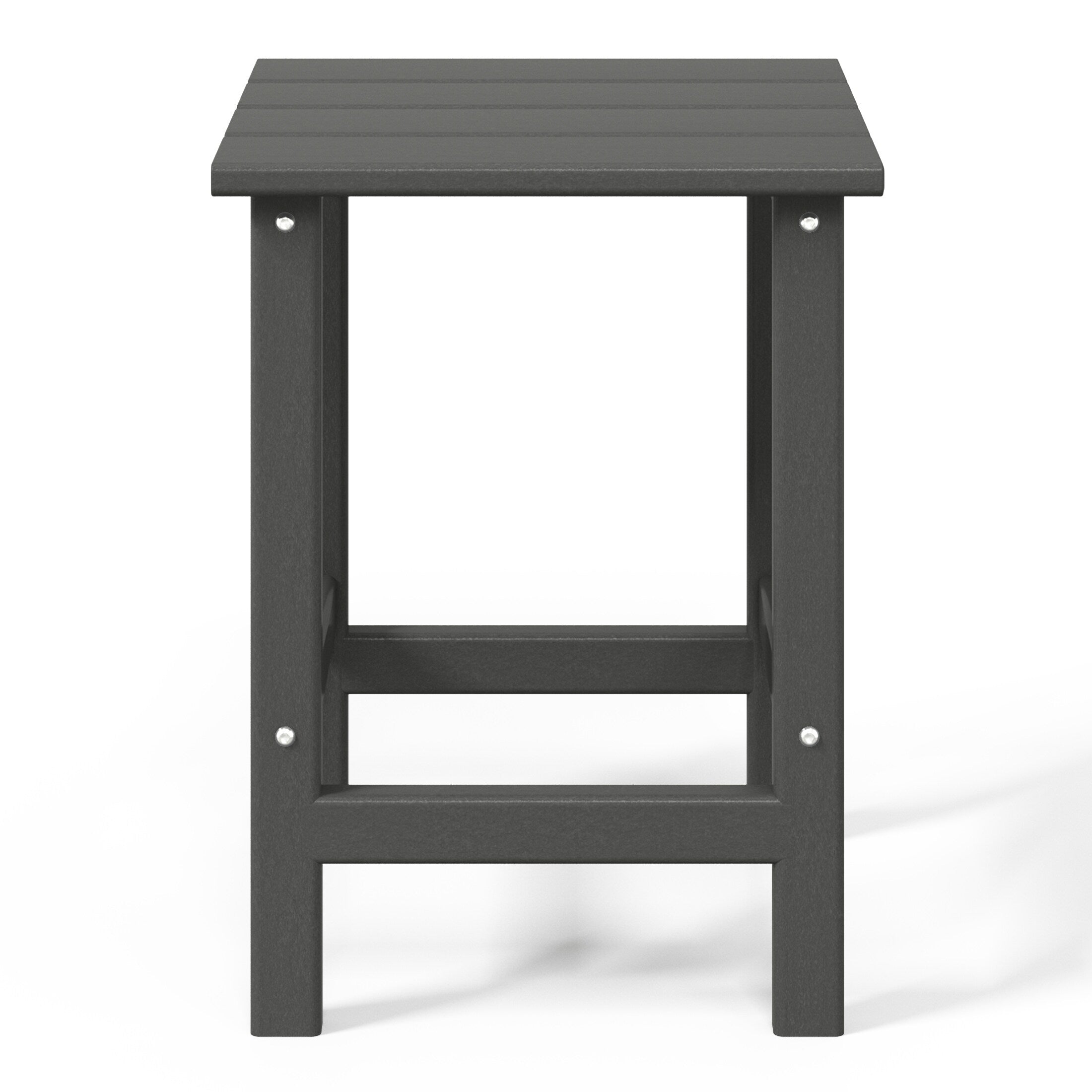 Table d'appoint carrée Polytrends Laguna en PEHD, résistante aux intempéries, pour terrasse