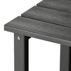 Table d'appoint carrée Polytrends Laguna en PEHD, résistante aux intempéries, pour terrasse