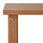 Table d'appoint carrée Polytrends Laguna en PEHD, résistante aux intempéries, pour terrasse