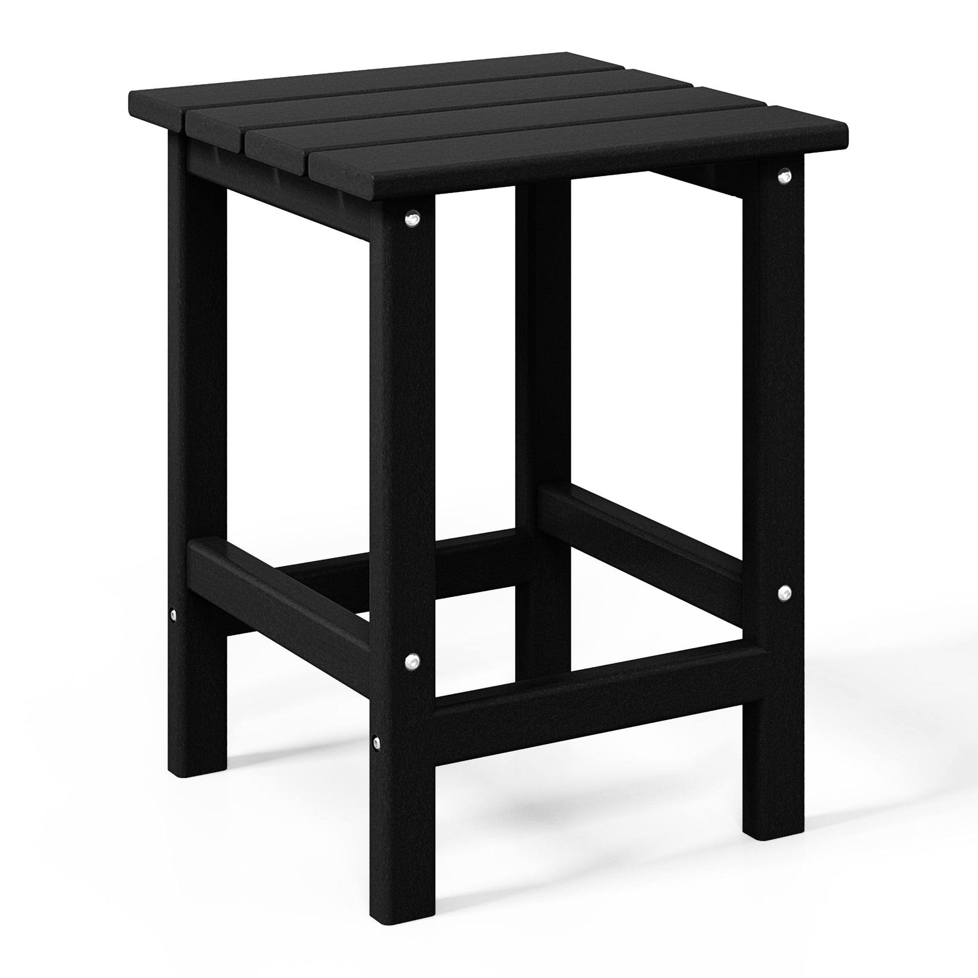 Polytrends Laguna Hdpe All Weather Outdoor Patio Square Side Table