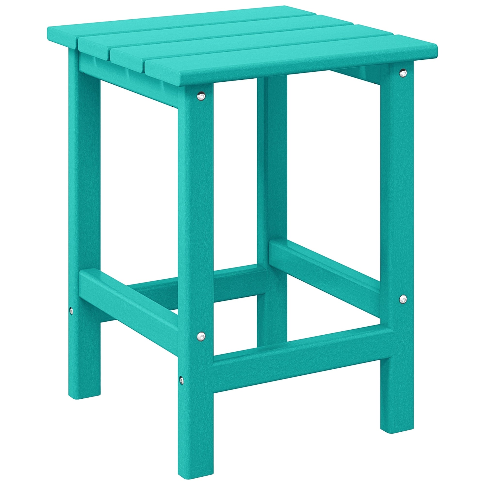 Polytrends Laguna Hdpe All Weather Outdoor Patio Square Side Table
