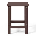 Table d'appoint carrée Polytrends Laguna en PEHD, résistante aux intempéries, pour terrasse