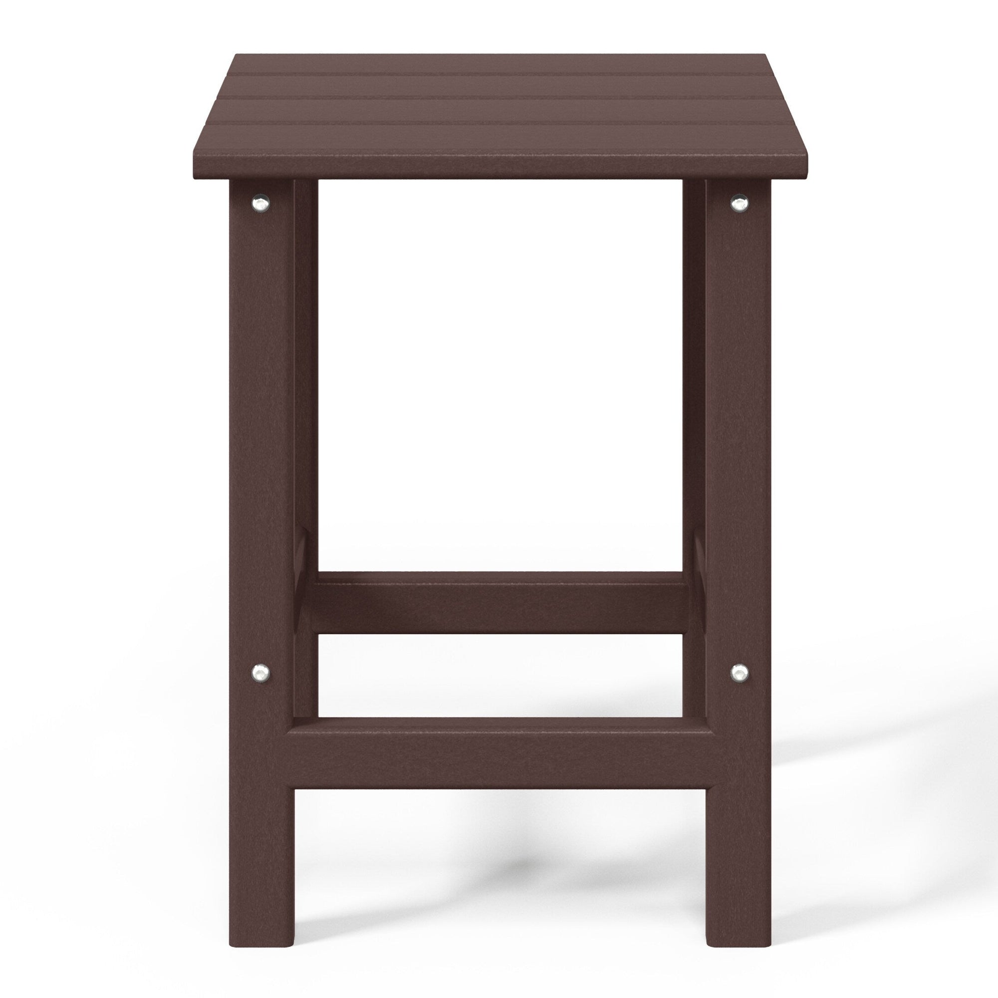 Polytrends Laguna Hdpe All Weather Outdoor Patio Square Side Table