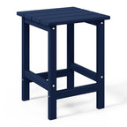 Table d'appoint carrée Polytrends Laguna en PEHD, résistante aux intempéries, pour terrasse
