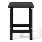 Table d'appoint carrée Polytrends Laguna en PEHD, résistante aux intempéries, pour terrasse