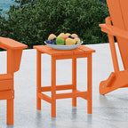 Table d'appoint carrée Polytrends Laguna en PEHD, résistante aux intempéries, pour terrasse