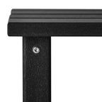 Table d'appoint carrée Polytrends Laguna en PEHD, résistante aux intempéries, pour terrasse