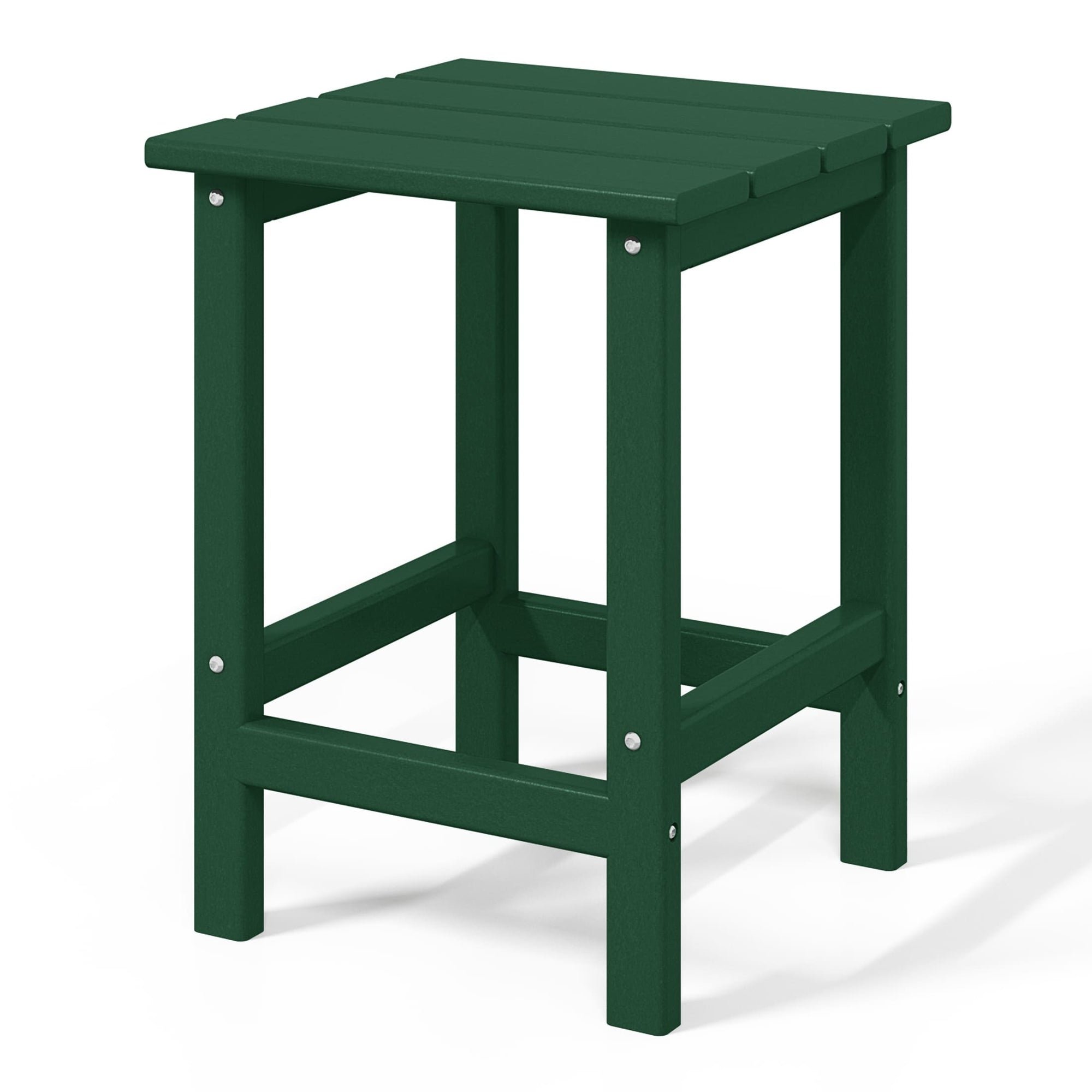 Polytrends Laguna Hdpe All Weather Outdoor Patio Square Side Table