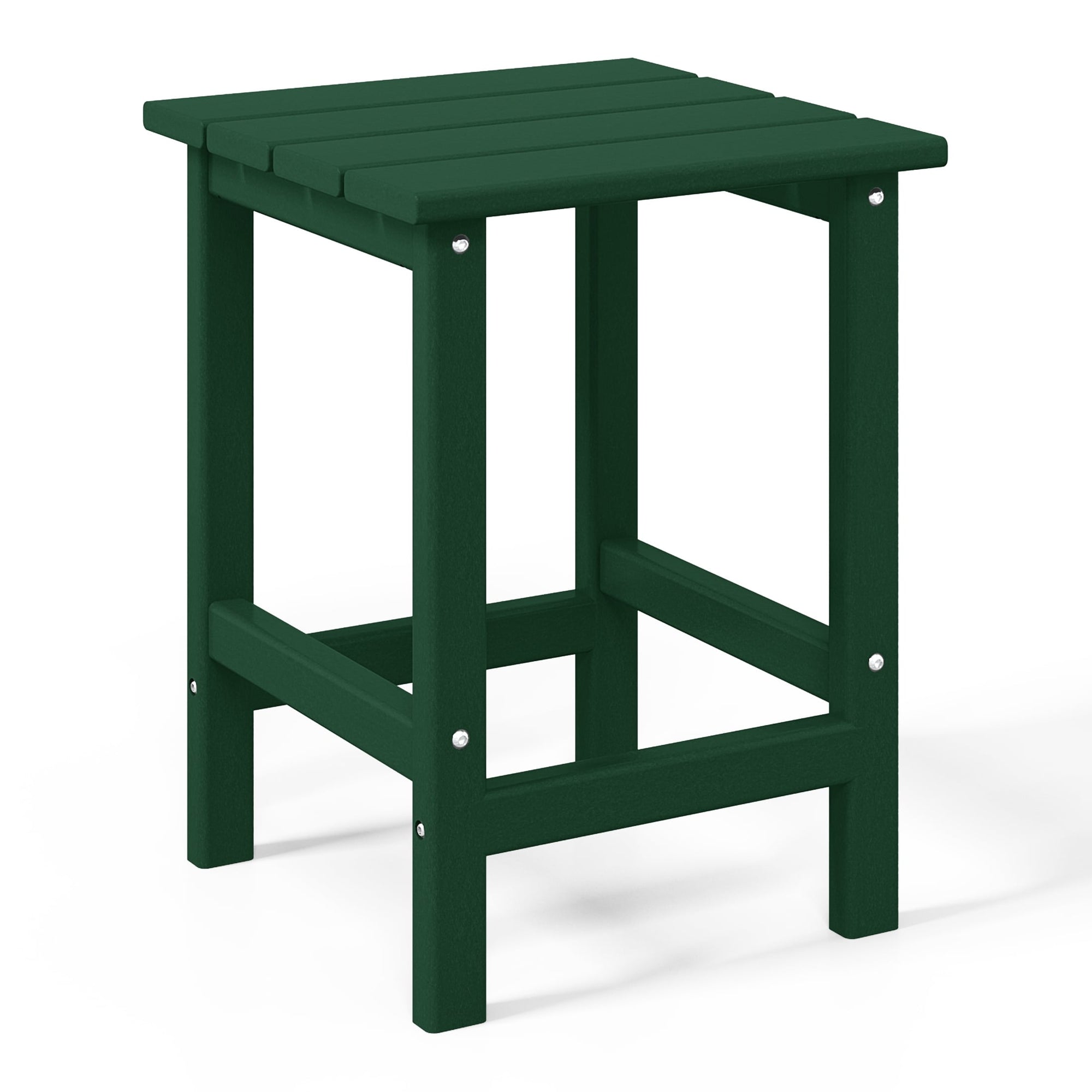 Polytrends Laguna Hdpe All Weather Outdoor Patio Square Side Table