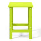 Table d'appoint carrée Polytrends Laguna en PEHD, résistante aux intempéries, pour terrasse