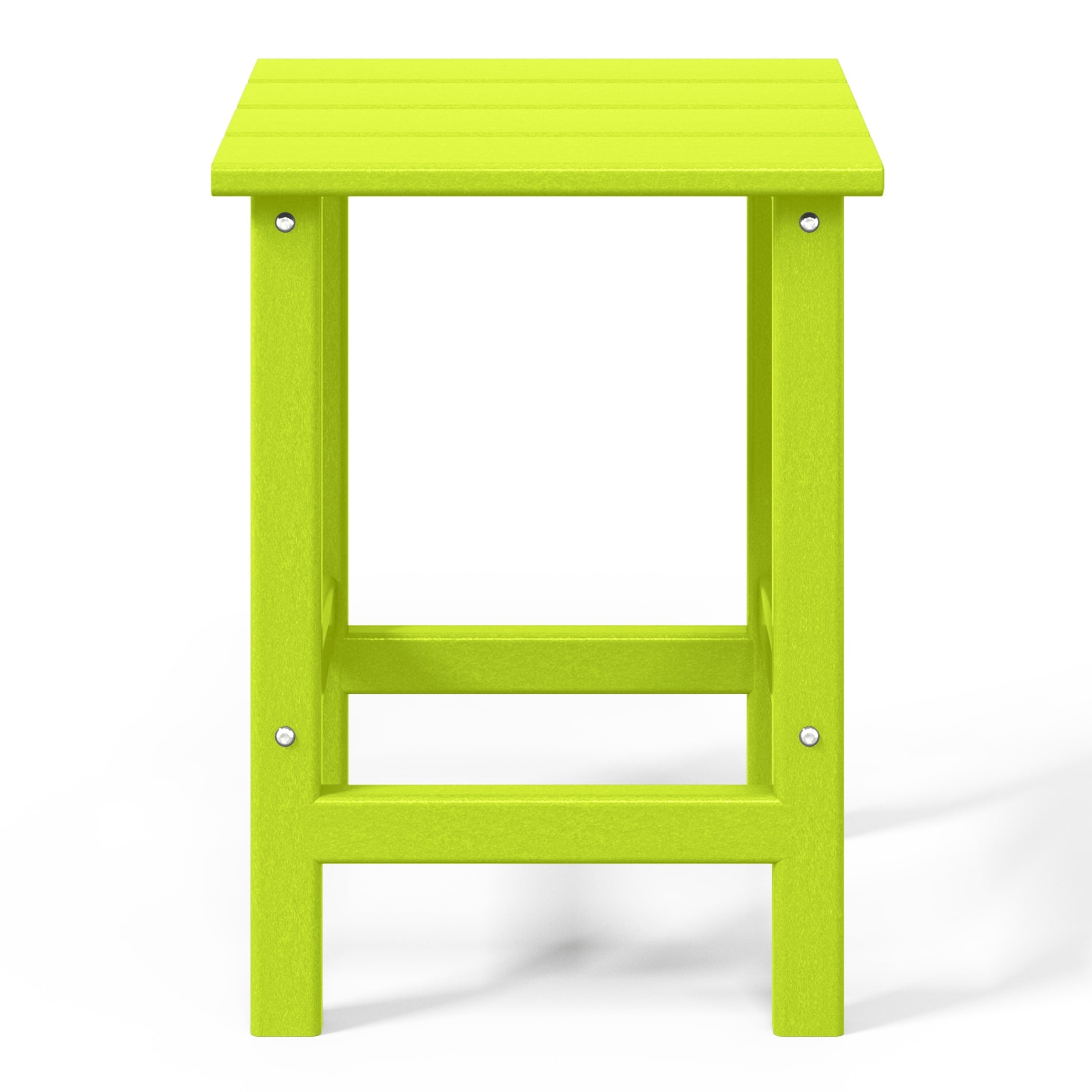 Table d'appoint carrée Polytrends Laguna en PEHD, résistante aux intempéries, pour terrasse