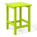 Table d'appoint carrée Polytrends Laguna en PEHD, résistante aux intempéries, pour terrasse