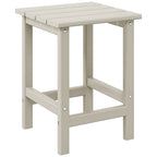 Table d'appoint carrée Polytrends Laguna en PEHD, résistante aux intempéries, pour terrasse