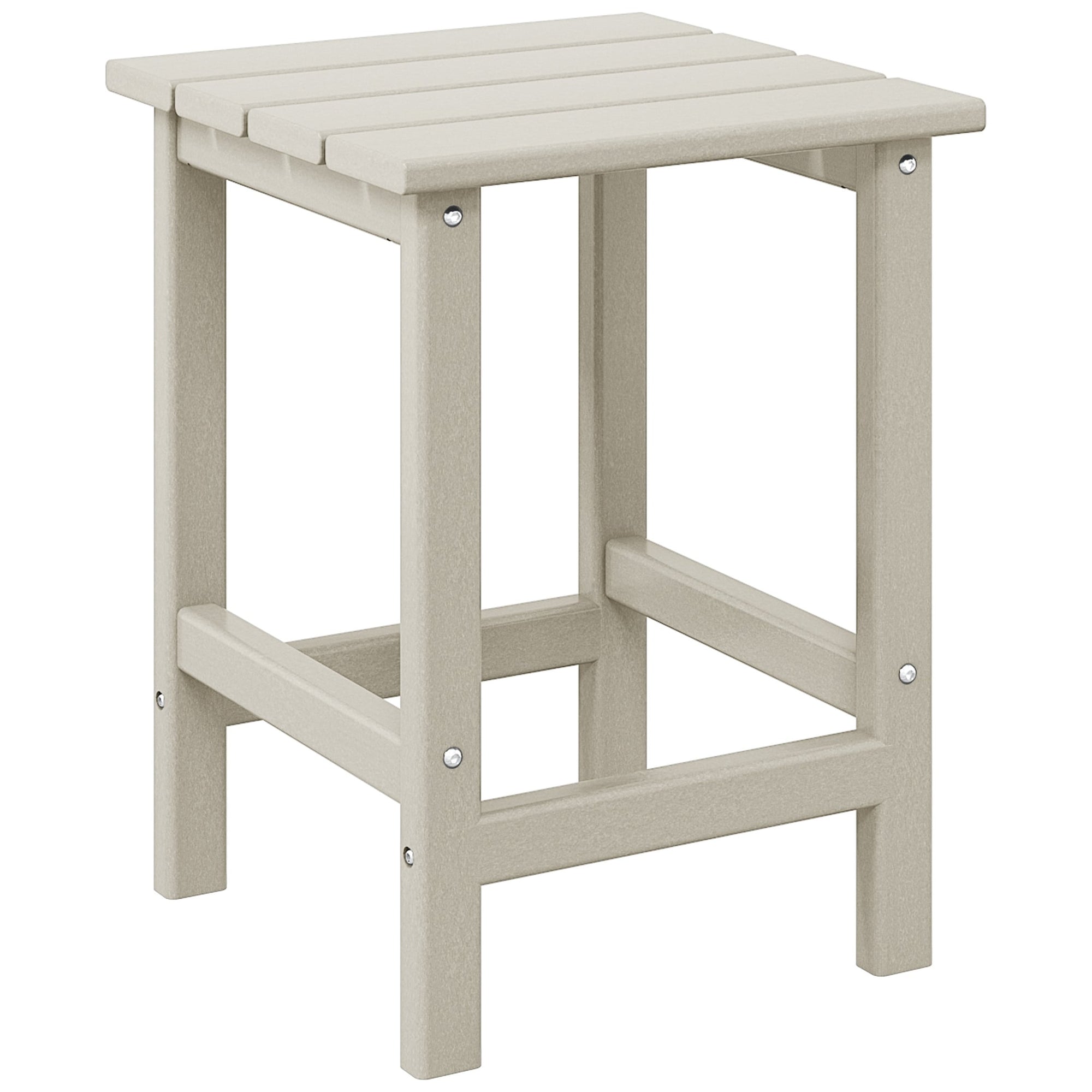 Polytrends Laguna Hdpe All Weather Outdoor Patio Square Side Table