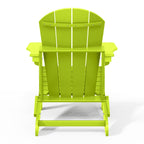 Polytrends Laguna Weather Resistant Outdoor Patio Folding Adirondack Chairs (Set of 2)