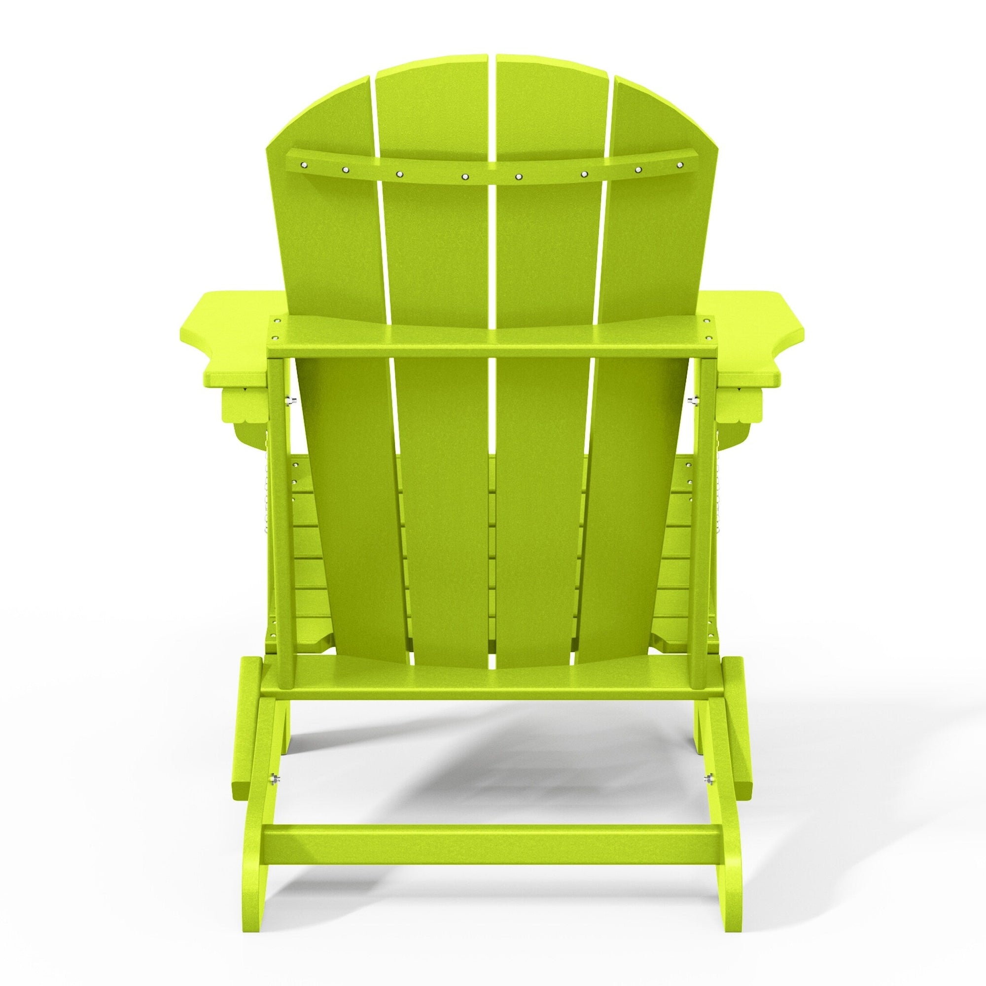 Polytrends Laguna Weather Resistant Outdoor Patio Folding Adirondack Chairs (Set of 2)