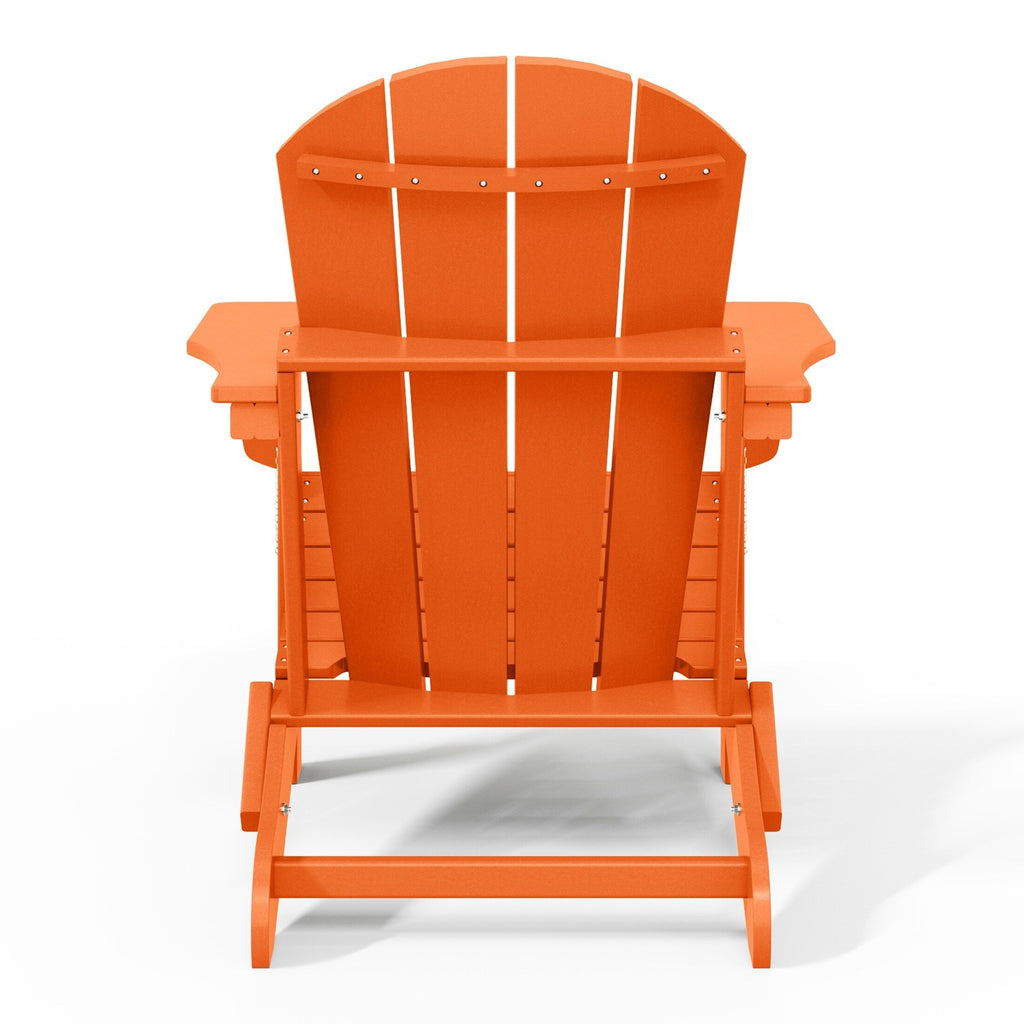 Polytrends Laguna Weather Resistant Outdoor Patio Folding Adirondack Chairs (Set of 2)