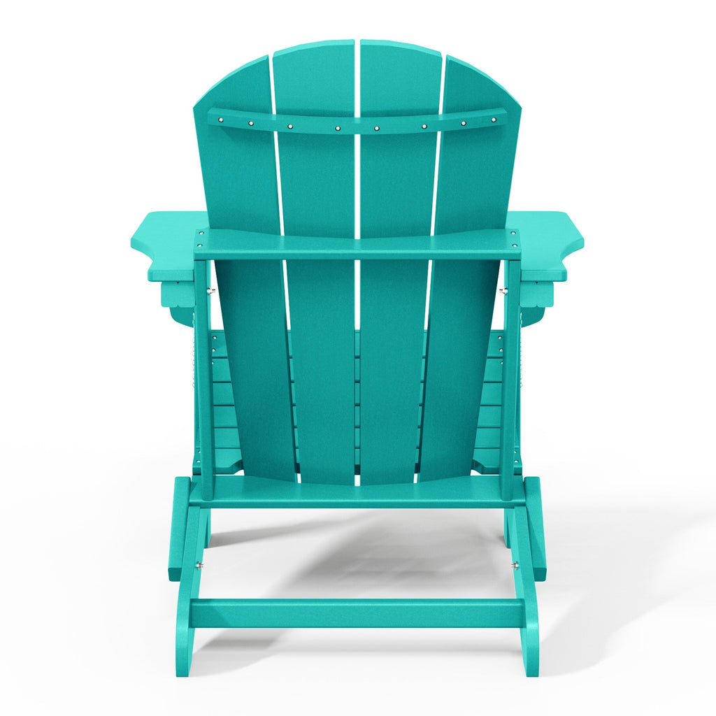 Polytrends Laguna Weather Resistant Outdoor Patio Folding Adirondack Chairs (Set of 2)