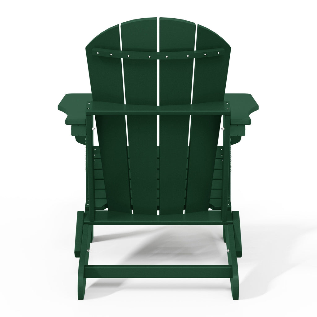 Polytrends Laguna Weather Resistant Outdoor Patio Folding Adirondack Chairs (Set of 2)