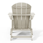 Polytrends Laguna Weather Resistant Outdoor Patio Folding Adirondack Chairs (Set of 2)