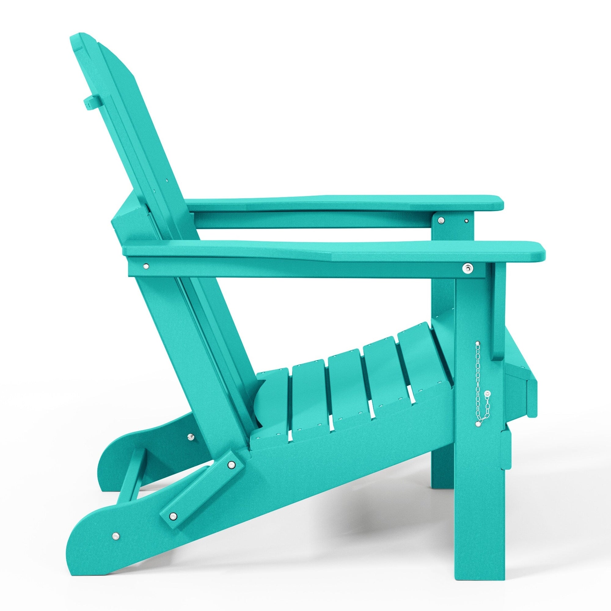 Polytrends Laguna Weather Resistant Outdoor Patio Folding Adirondack Chairs (Set of 2)