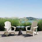 Polytrends Laguna Weather Resistant Outdoor Patio Folding Adirondack Chairs (Set of 2)