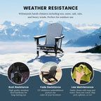 Polytrends Laguna Weather Resistant Outdoor Patio Folding Adirondack Chairs (Set of 2)