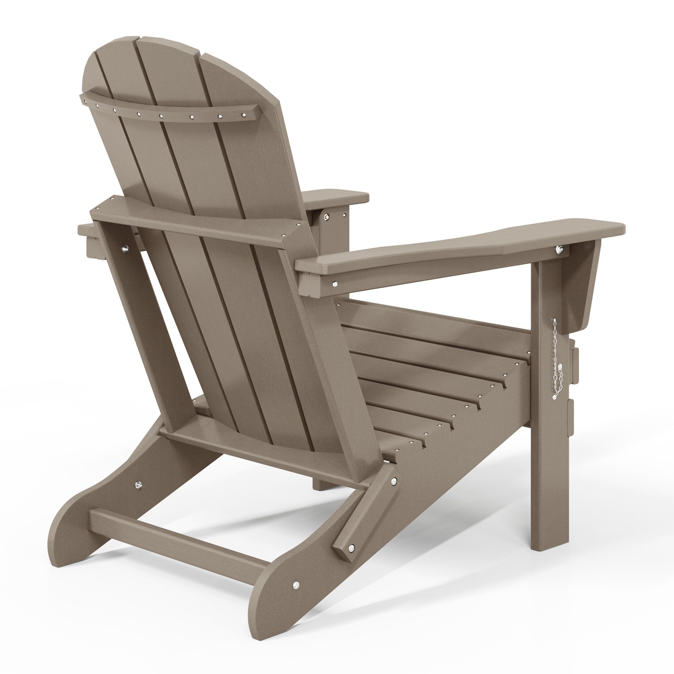 Chaises pliantes Adirondack Polytrends Laguna résistantes aux intempéries (lot de 4)