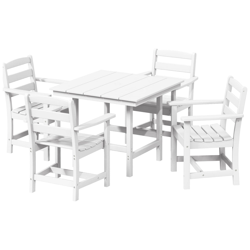 Ensemble de salle à manger Polytrends Shoreside 5 pièces avec fauteuils