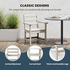 Ensemble de salle à manger Polytrends Shoreside 5 pièces avec fauteuils
