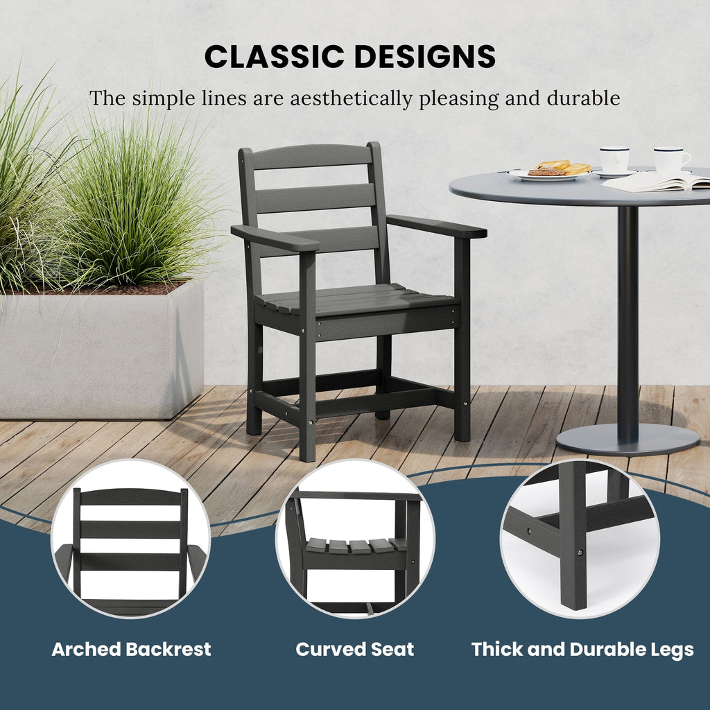 Ensemble de salle à manger Polytrends Shoreside 5 pièces avec fauteuils